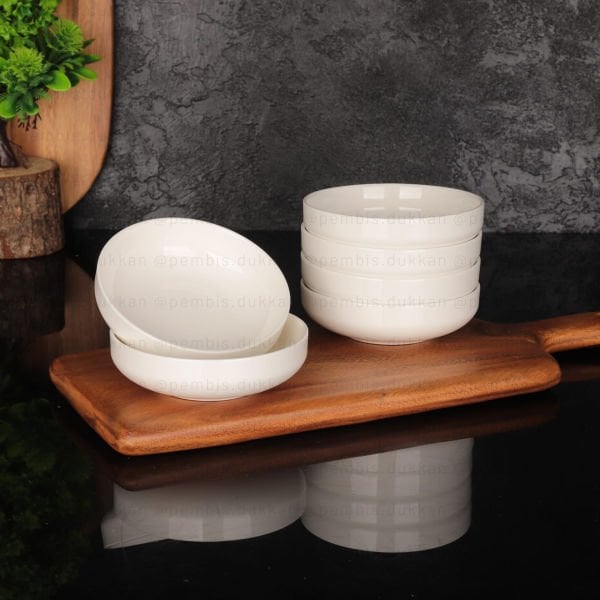 1 ADET BONE PORSELEN BONJELA SERİ YUVARLAK KASE (4013)