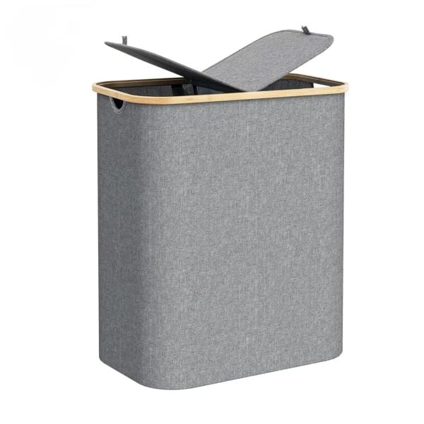 MİEN KATLANIR 2 BÖLMELİ 150 LİTRE ÇAMAŞIR SEPETİ 6K03