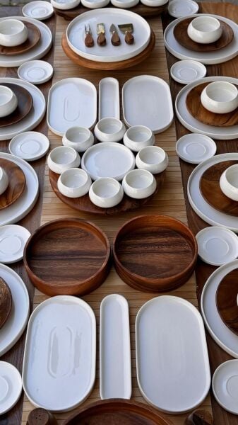 AKASYA & PORSELEN KAHVALTI SET NO 9 (KİŞİ ADEDİNİ SEÇİNİZ)