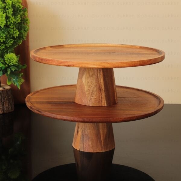 28 CM LIDEA AKASYA AYAKLI SUNUMLUK (8B57)