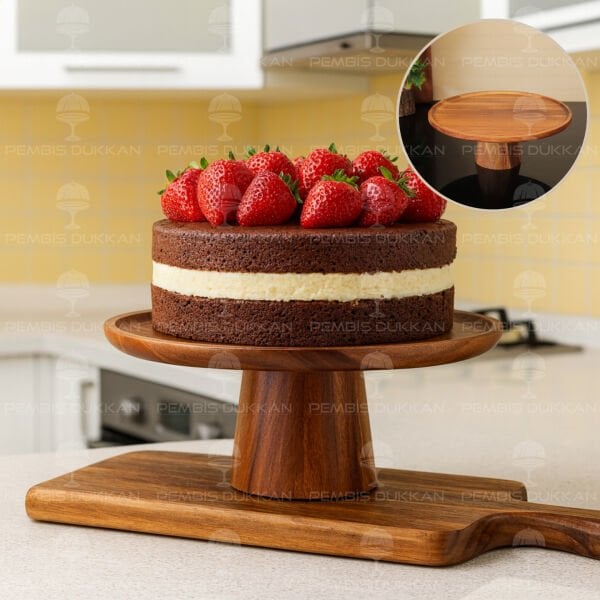 28 CM LIDEA AKASYA AYAKLI SUNUMLUK (8B57)