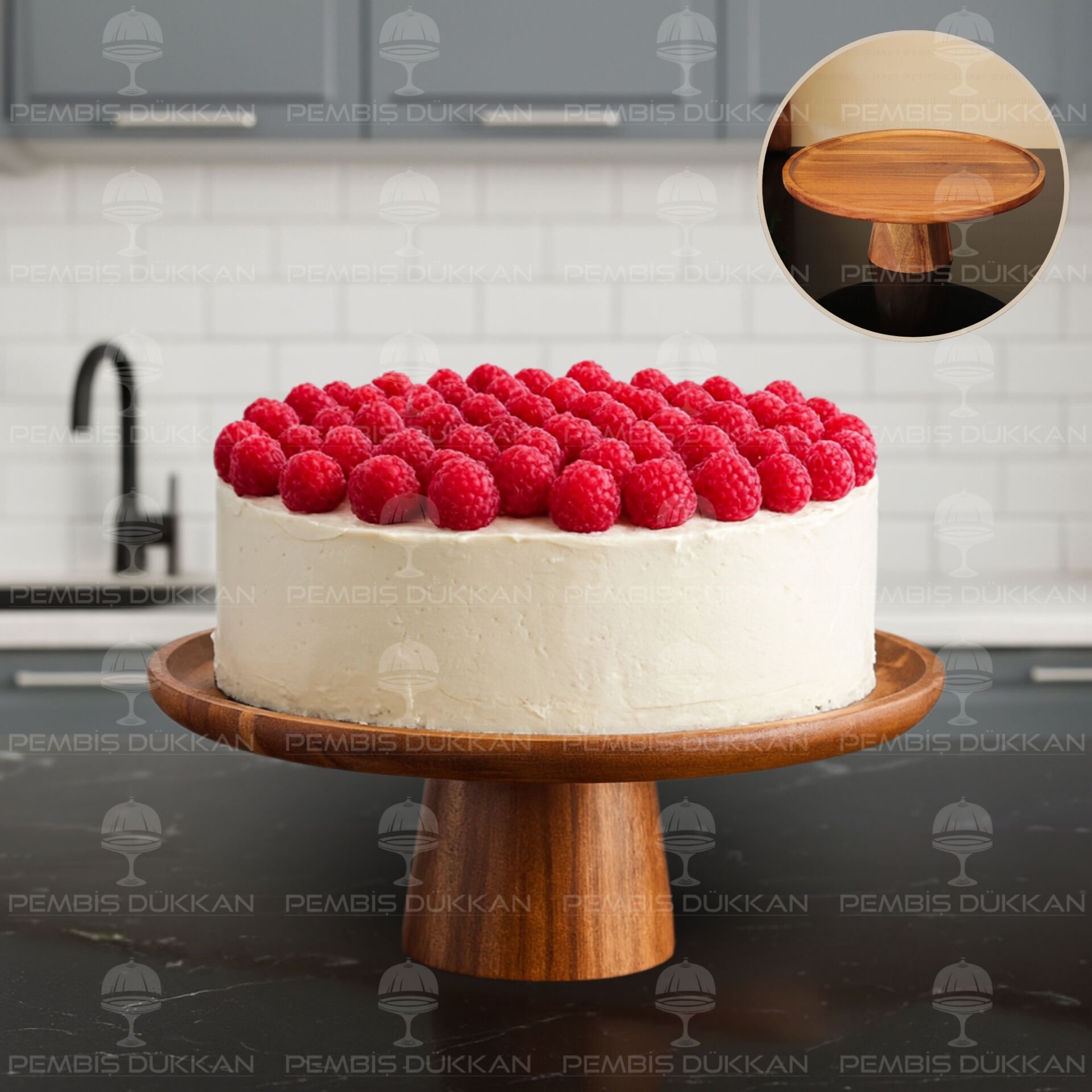 28 CM LIDEA AKASYA AYAKLI SUNUMLUK (8B57)