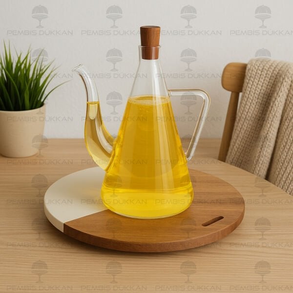 MN İBRİK MODEL 500ML BORASİLİKAT CAM YAĞDANLIK (848)