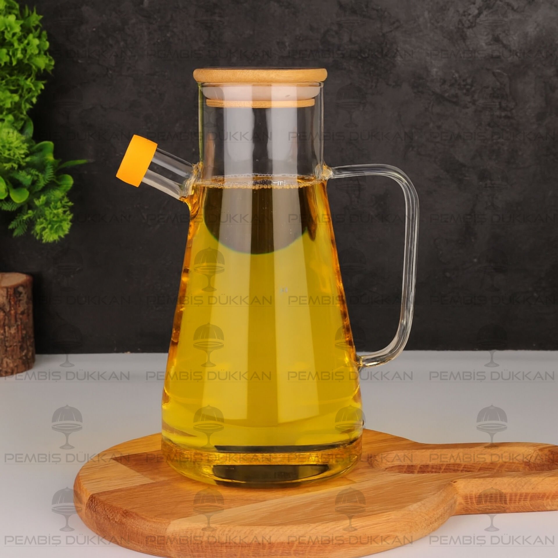 1 ADET BAMBU KAPAKLI PAÇİ YAĞDANLIK (1113)