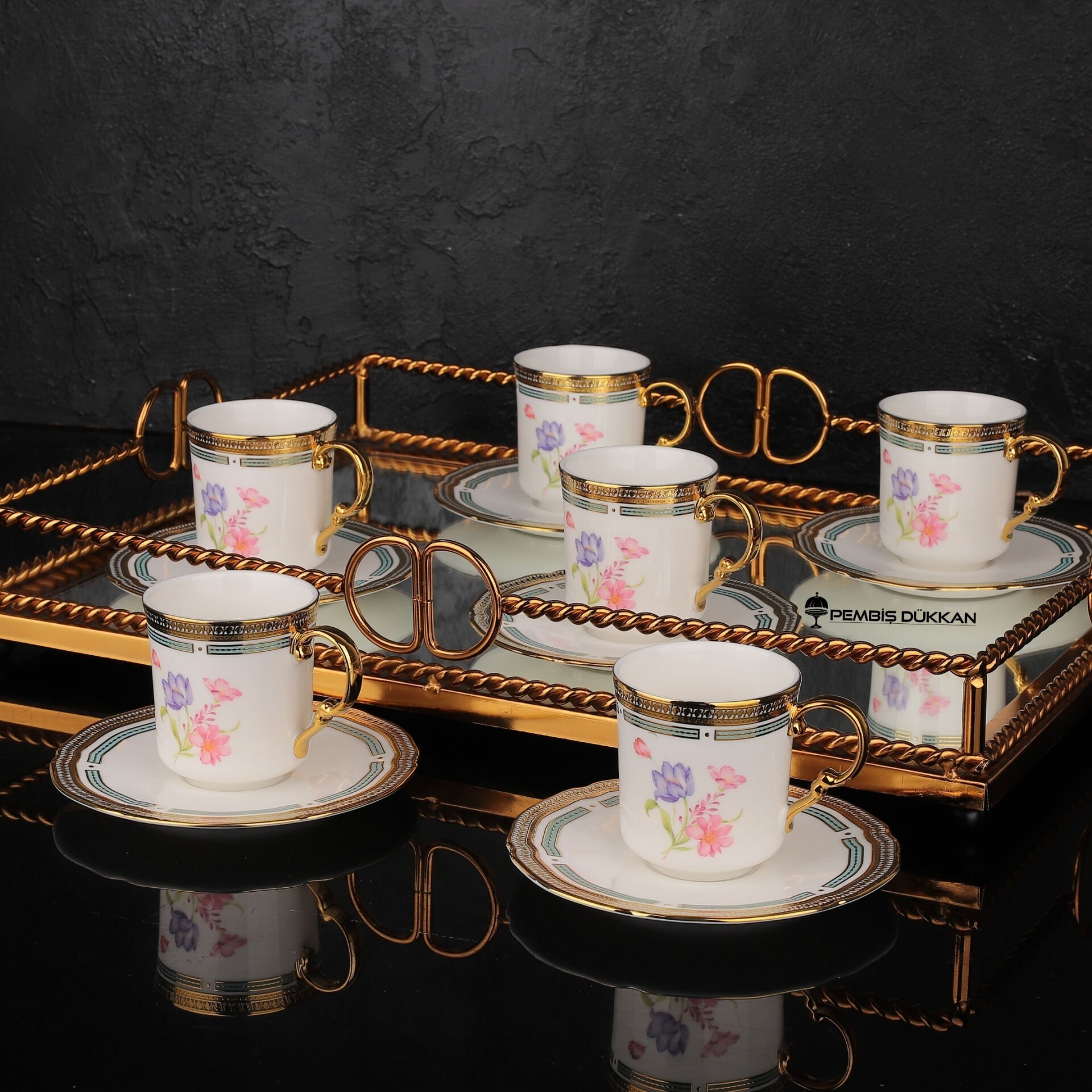 6 KİŞİLİK JEVEL FİNCAN TAKIMI