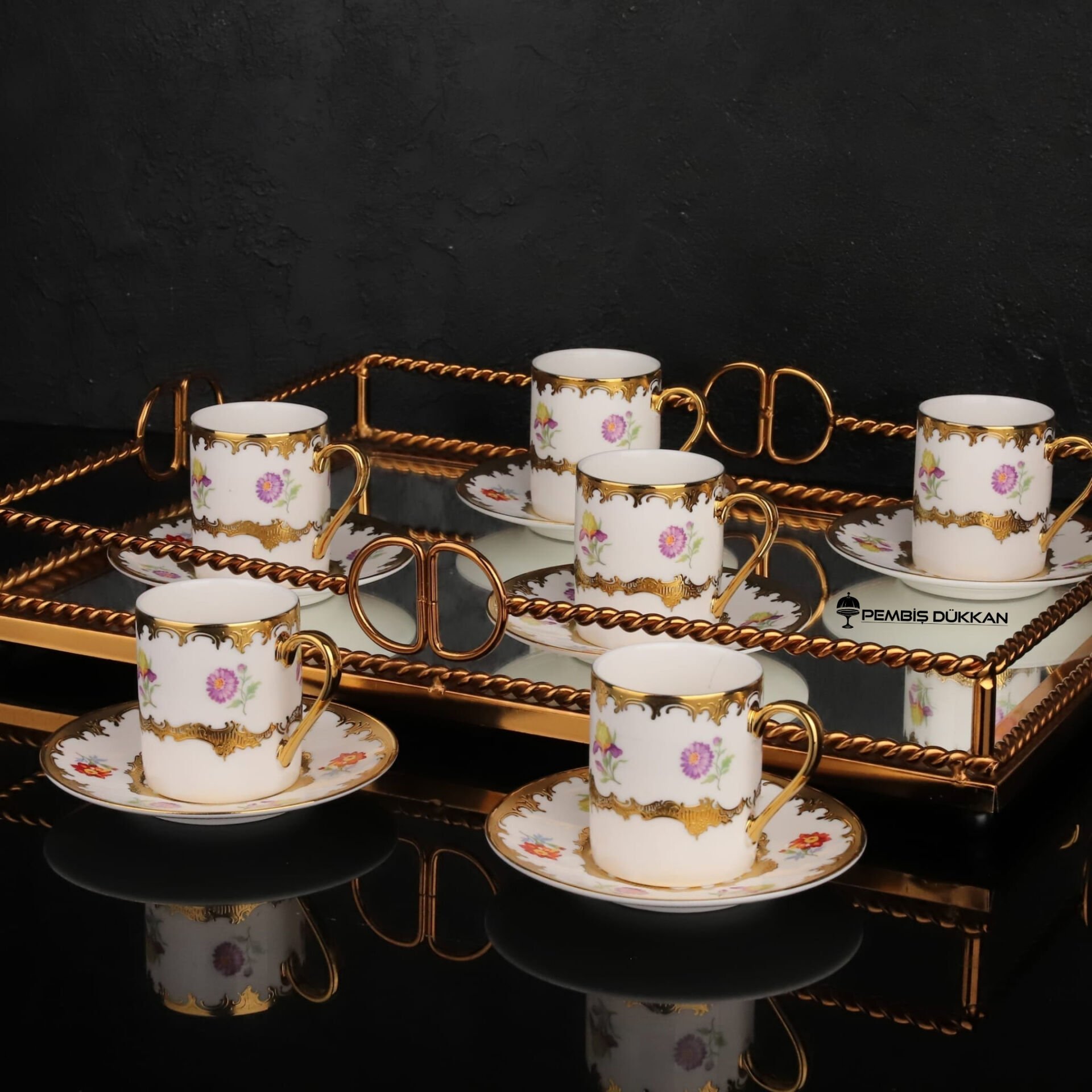 6 KİŞİLİK ELVİS FİNCAN TAKIMI