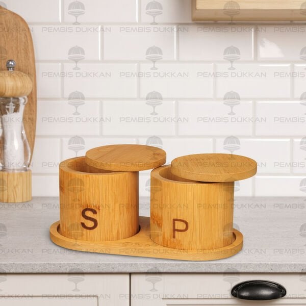 MN 2Lİ BAMBU TUZLUK&BİBERLİK (858)