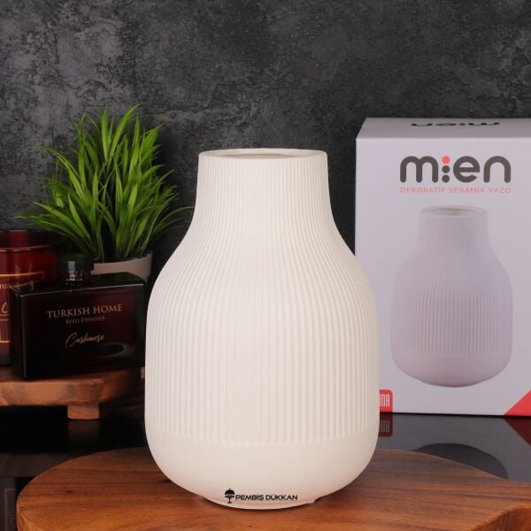 MN  TOMBUL SERAMİK VAZO BÜYÜK BOY  (1033)