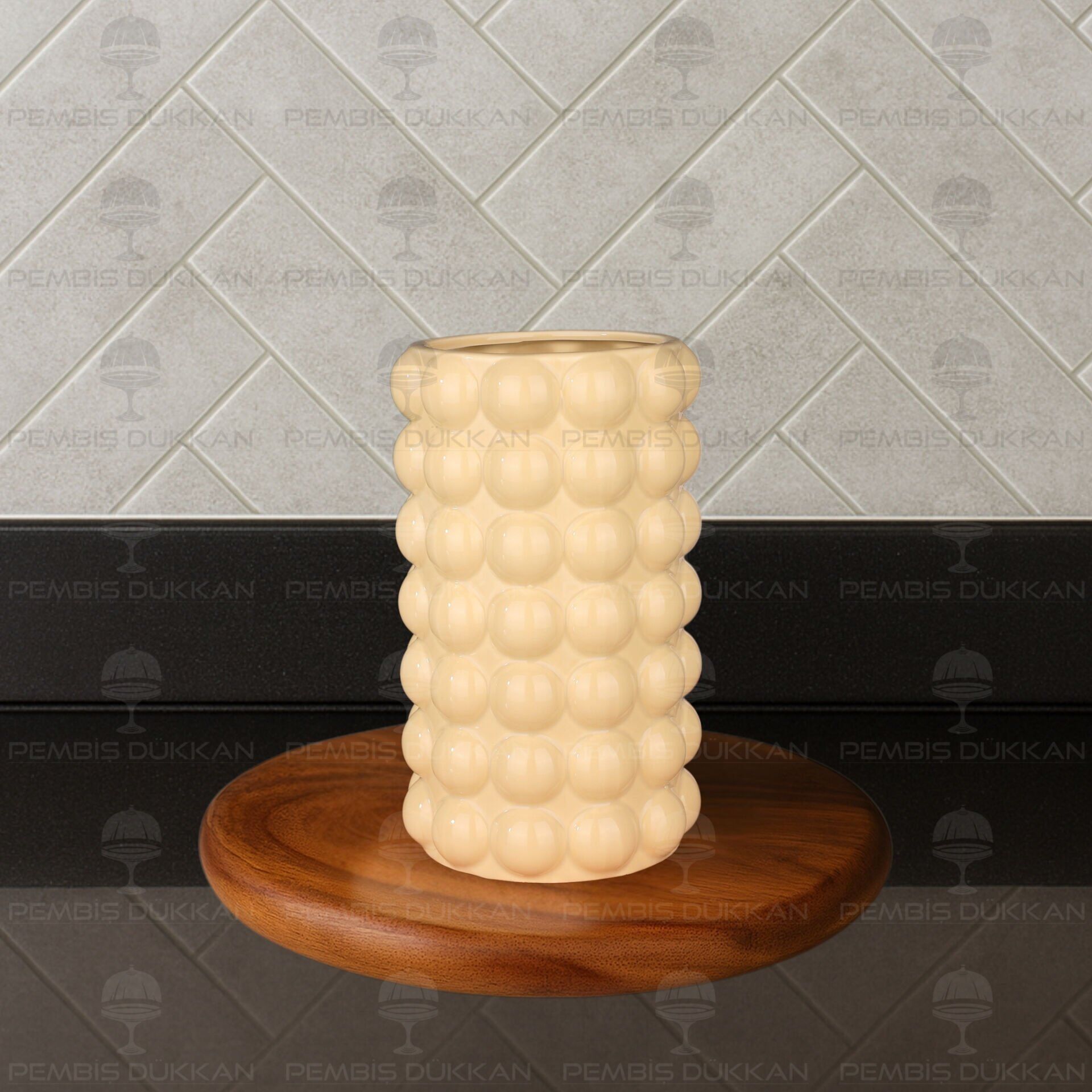 MN BUBBLE MODEL SERAMİK BÜYÜK VAZO  (1031)