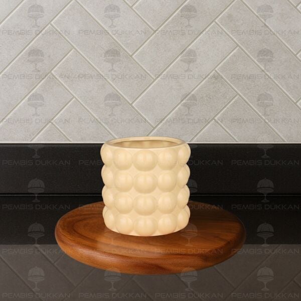 3LÜ BUBBLE MODEL DEKORATİF SERAMİK VAZO SET (STAND HARİÇ)