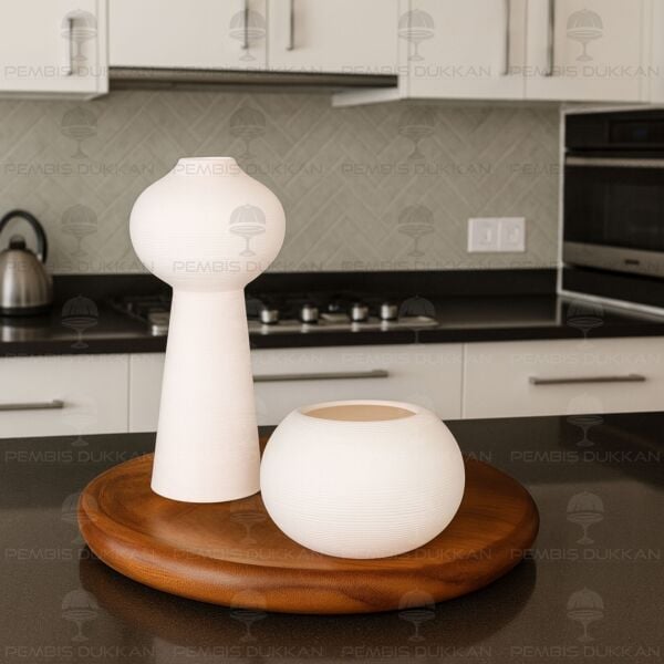 SERAMİK DEKORATİF VAZO KOMBİN SET NO6 (STAND HARİÇ)