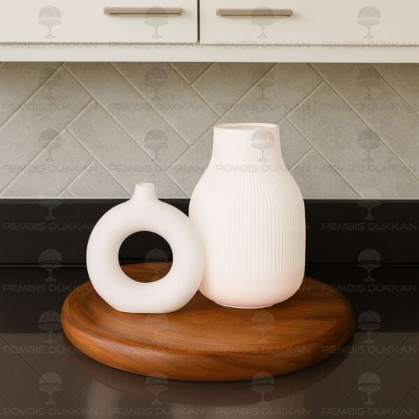 SERAMİK DEKORATİF VAZO KOMBİN SET NO15 (STAND HARİÇ)