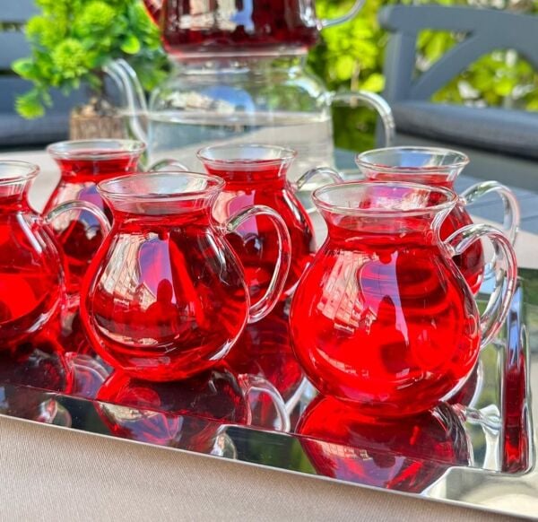 6'LI KEYFİ ALA BOROSİLİKAT CAM BARDAK