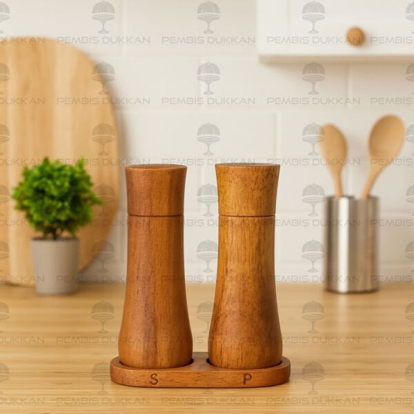 AKASYA 2Lİ STANDLI TUZLUK&BİBERLİK (7B133)