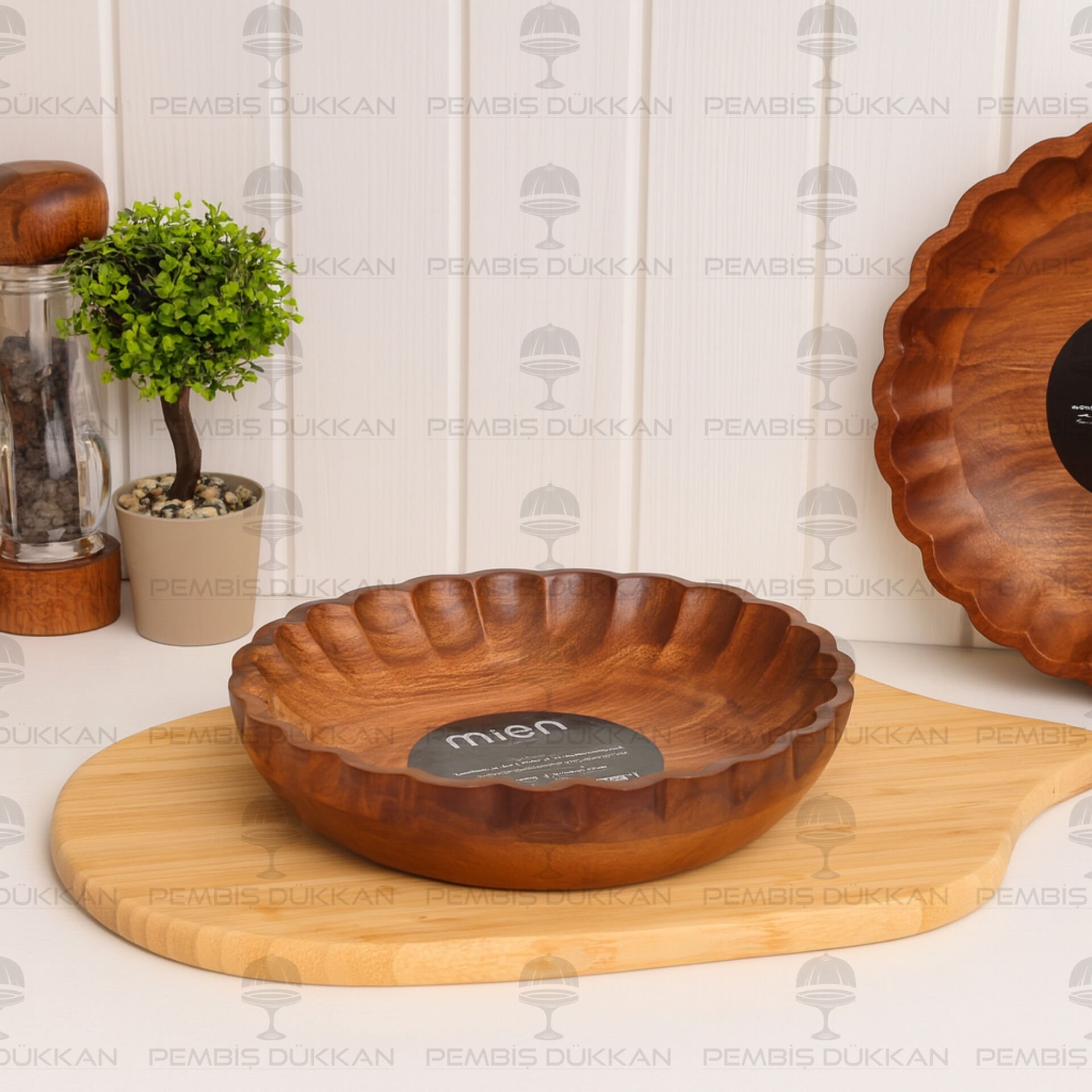 AKASYA TIRTIK KENARLI 20 CM KASE (7B126)