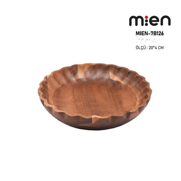 AKASYA TIRTIK KENARLI 20 CM KASE (7B126)