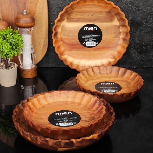 AKASYA TIRTIK KENARLI 25 CM KASE (7B127)