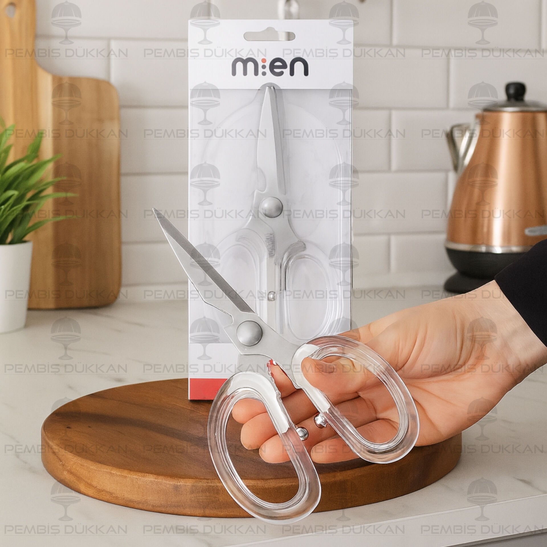 1 ADET MN ZENTRA GÜMÜŞ MUTFAK MAKASI (1516S)