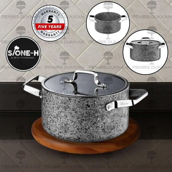 BRİONİ STONE-H 28 CM DERİN TENCERE