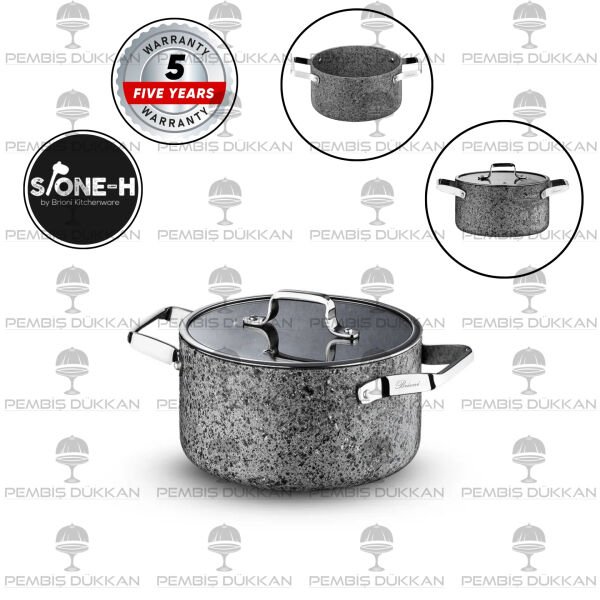 BRİONİ STONE-H 20 CM DERİN TENCERE