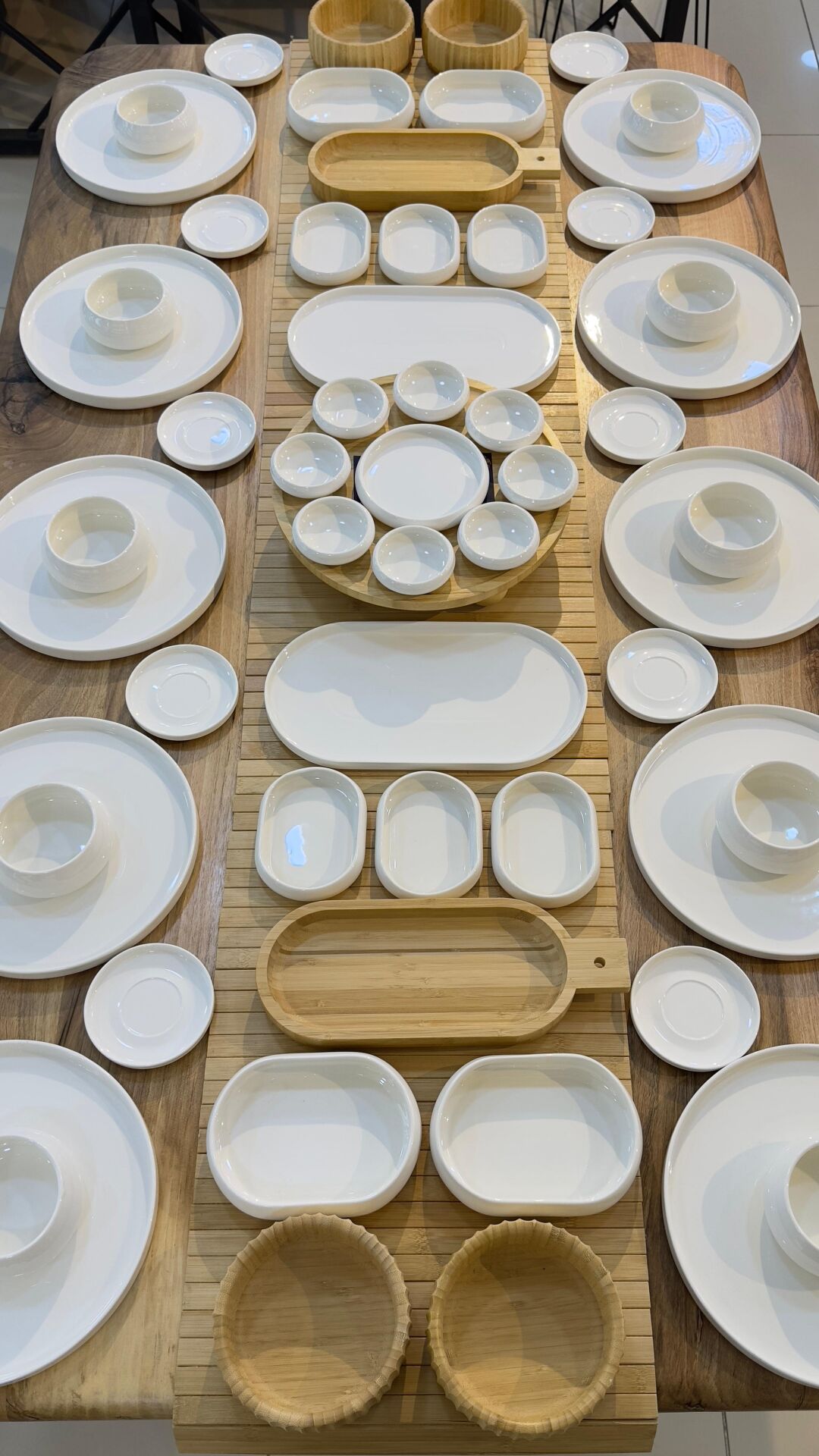 BAMBU PORSELEN KAHVALTI SET NO 12 ( KİŞİ ADEDİ SEÇİNİZ )