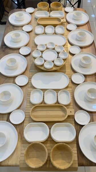 BAMBU PORSELEN KAHVALTI SET NO 12 ( KİŞİ ADEDİ SEÇİNİZ )