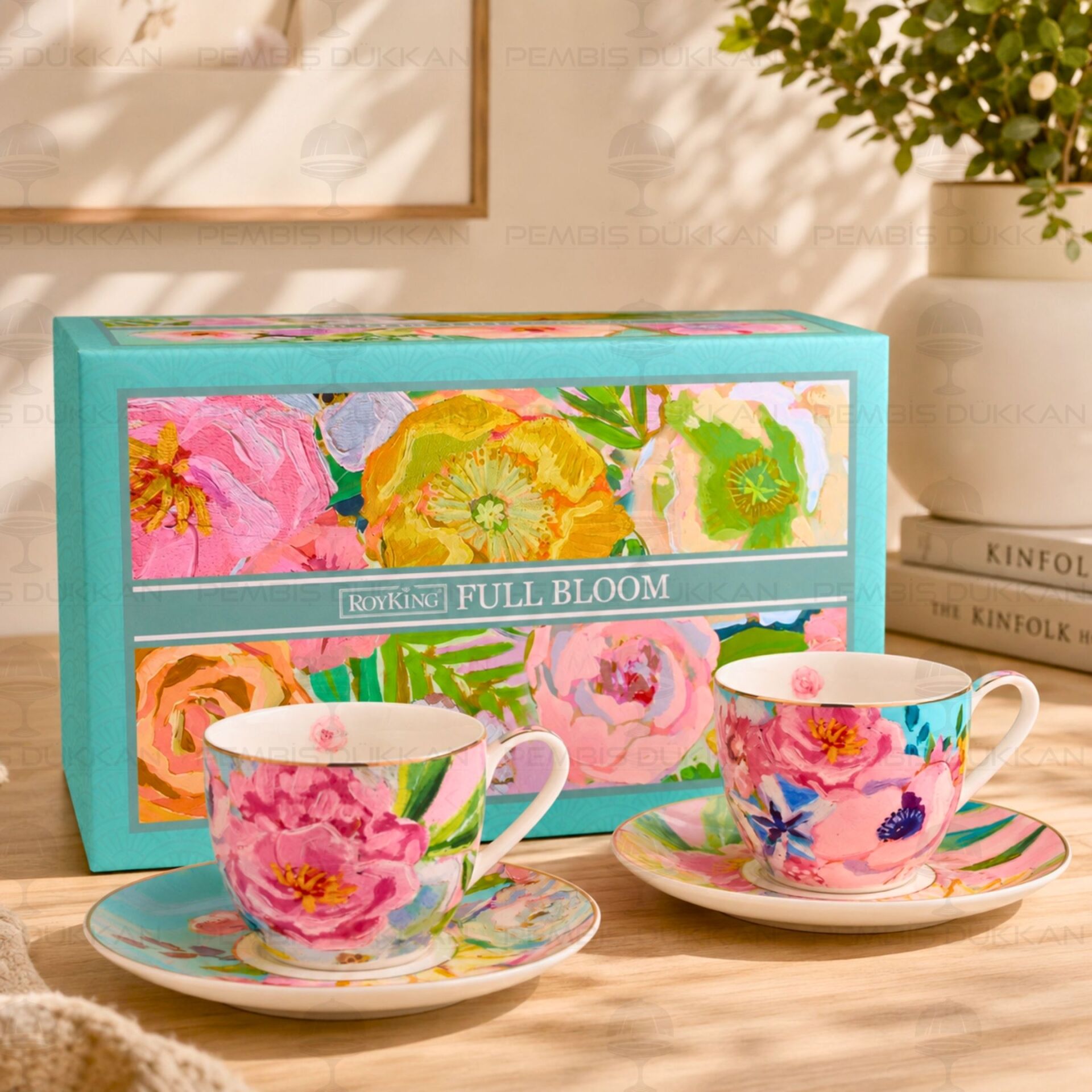 FULL BLOOM 2 KİŞİLİK KAHVE FİNCAN TAKIMI (034)