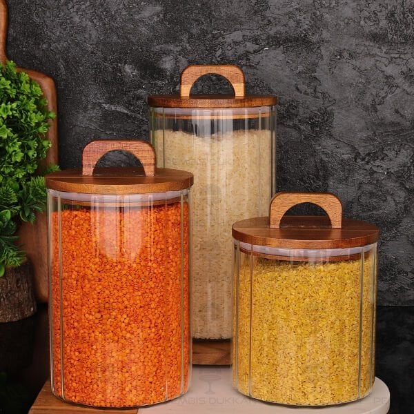 3LÜ ÇİZGİLİ ZAHİRE ERZAK KAVANOZ SET (BOR0103-0104-0105)