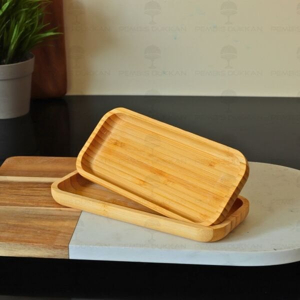 1 ADET BAMBU DENY DAR UZUN KAHVALTILIK & ZEYTİNLİK (1414)