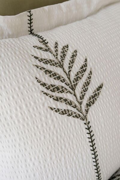 OLİVE EART ÇİFT KİŞİLİK PİKE TAKIMI - YEŞİL