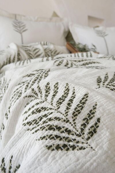 OLİVE EART ÇİFT KİŞİLİK PİKE TAKIMI - YEŞİL