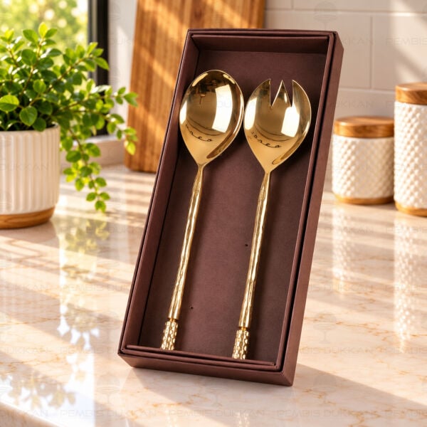 2 Parça Gold Salata Servis Seti