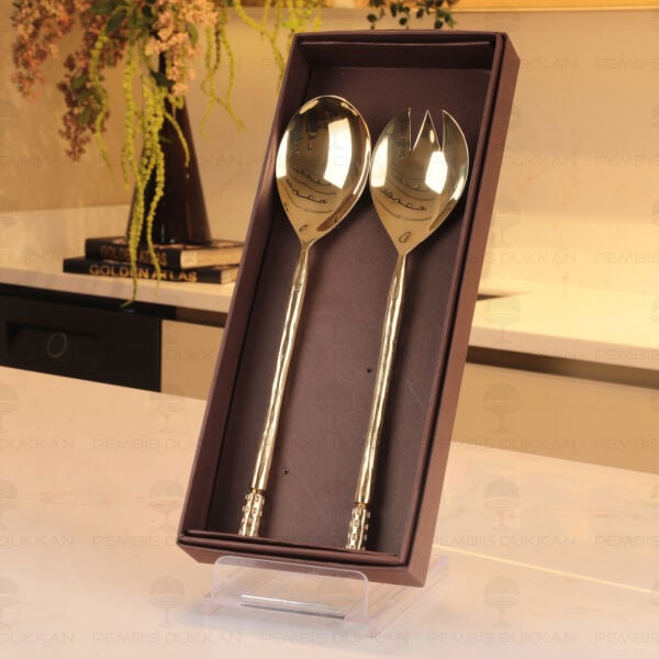 2 Parça Gold Salata Servis Seti