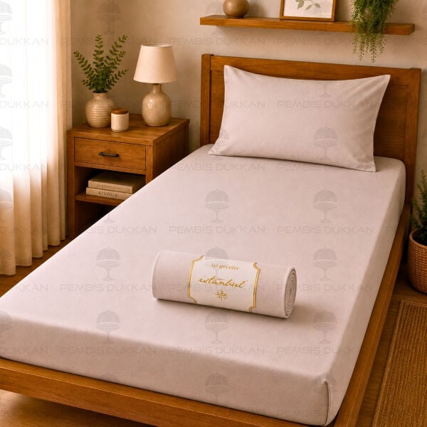 Ranforce Fitted Çarşaf Set 100 X 200cm -Açık Bej
