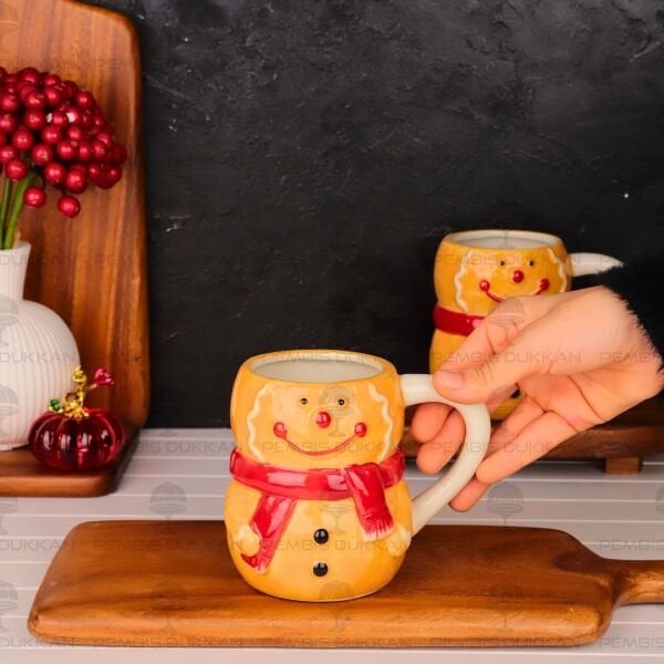 KURABİYE FİGÜRLÜ SERAMİK KUPA