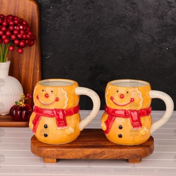 KURABİYE FİGÜRLÜ SERAMİK KUPA