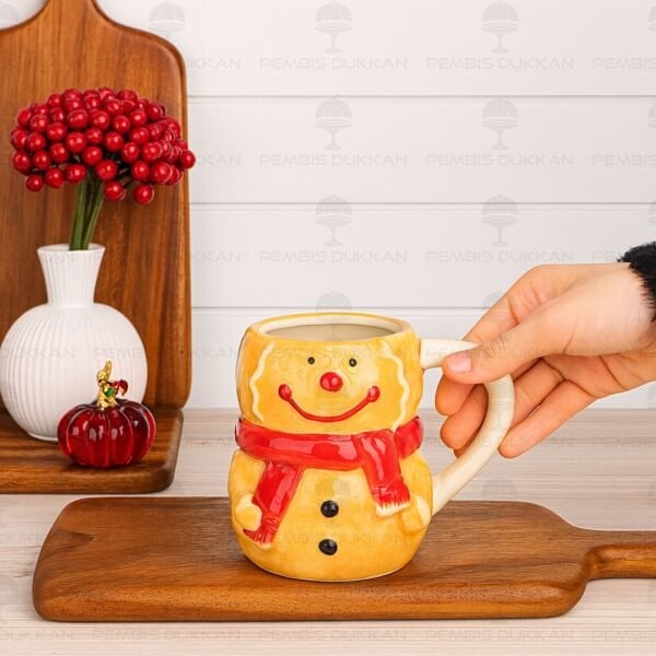 KURABİYE FİGÜRLÜ SERAMİK KUPA