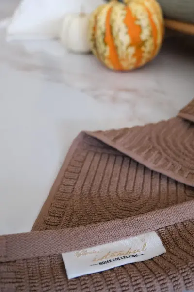 BABİL HAVLU SETİ BEJ (50x90*90x150CM)