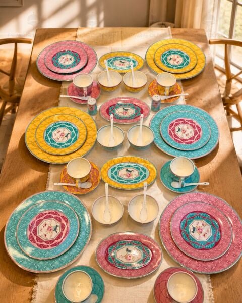 OUSH 6 KİŞİLİK 48 PARÇA KAHVALTI SET