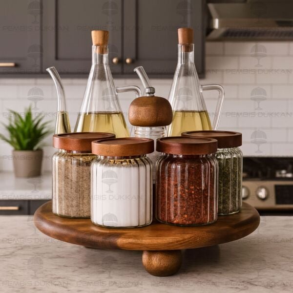 ÇİZGİLİ İBRİK YAĞDANLIK, MENNY OCAK YANI KÖŞE KOMBİN SET NO2