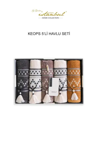 KEOPS 50x90CM 5'Lİ HAVLU SETİ