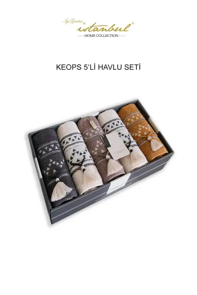 KEOPS 50x90CM 5'Lİ HAVLU SETİ
