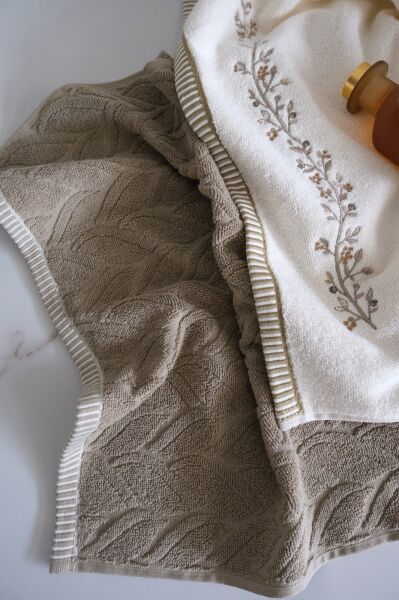 DAFNE ODA KOKULU 50X90CM 2Lİ HAVLU SETİ - HAKİ