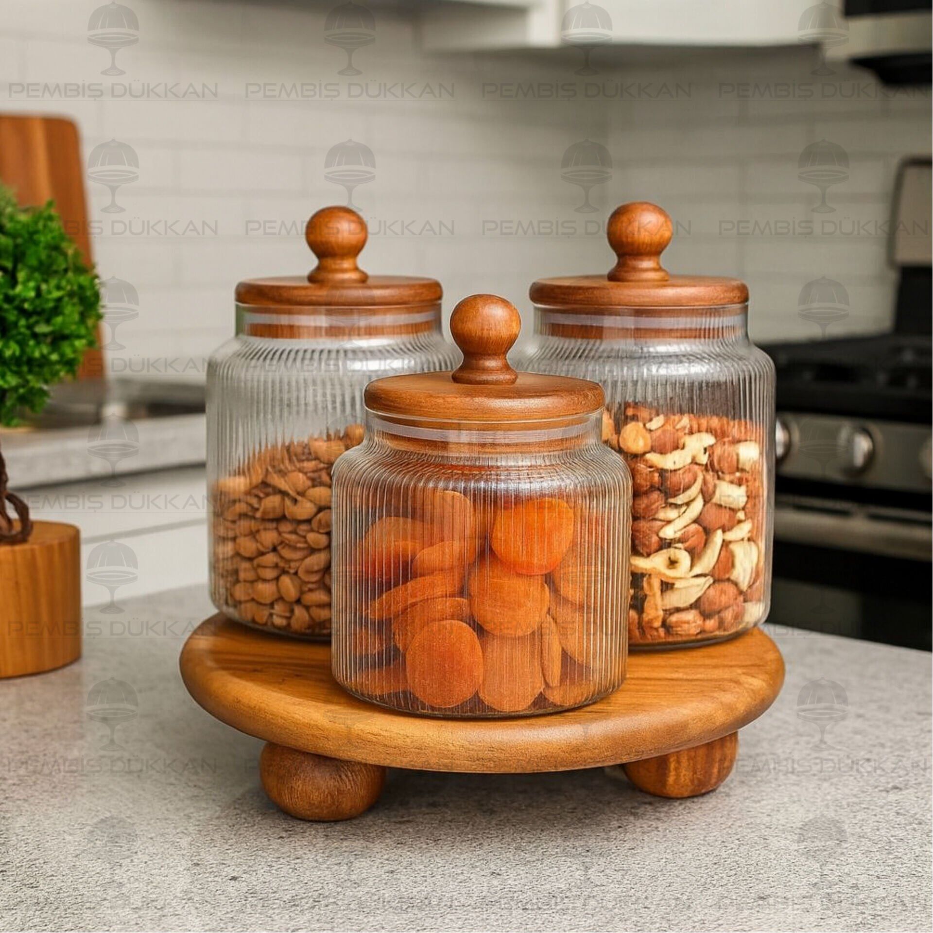 TOP AYAKLI TOFİ KAVANOZ KOMBİN SET NO2