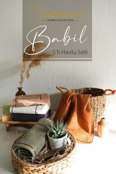 BABİL 50X90CM 5Lİ HAVLU SETİ