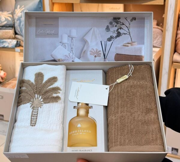 BOHO ISLAND ODA KOKULU 50X90CM 2Lİ HAVLU SETİ - KAHVERENGİ