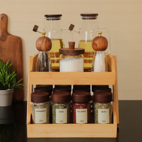 2 KATLI RAF YAĞDANLIK & BAHARATLIK KOMBİN SET NO 3