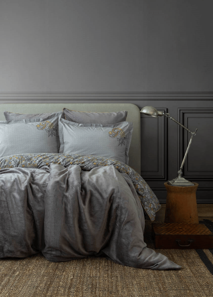 MY TOUCH ÇİFT KİŞİLİK KADİFELİ NEVRESİM TAKIMI -ANTİCA GREY