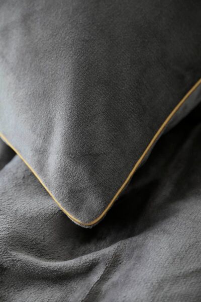 MY TOUCH ÇİFT KİŞİLİK KADİFELİ NEVRESİM TAKIMI -ANTİCA GREY