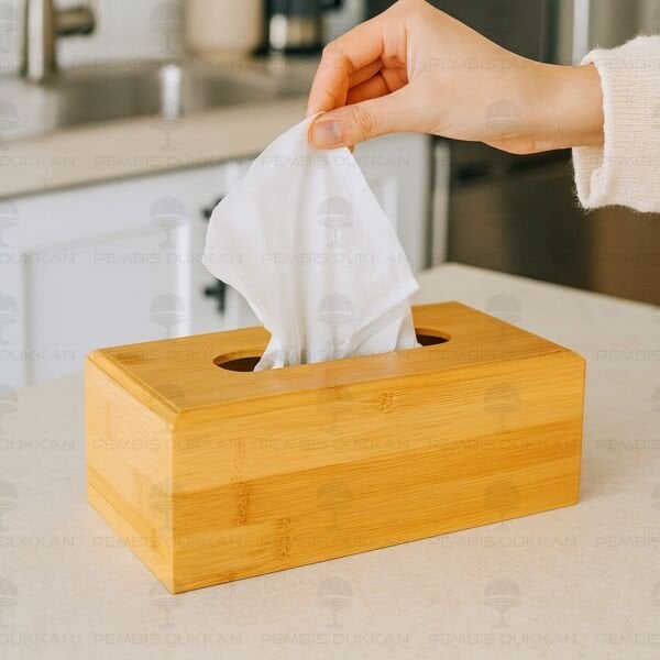 BAMBU DİKDÖRTGEN SERVİS PEÇETELİK (534)